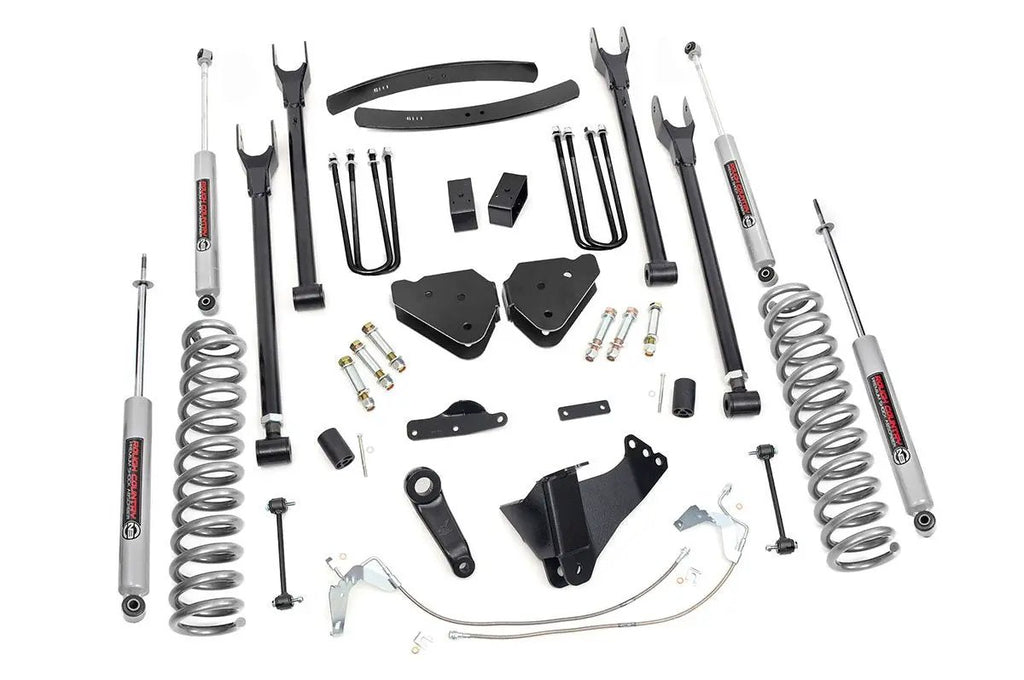 6 Inch Lift Kit | Diesel | 4 Link | Ford F-250/F-350 Super Duty 4WD (08-10) by Rough Country