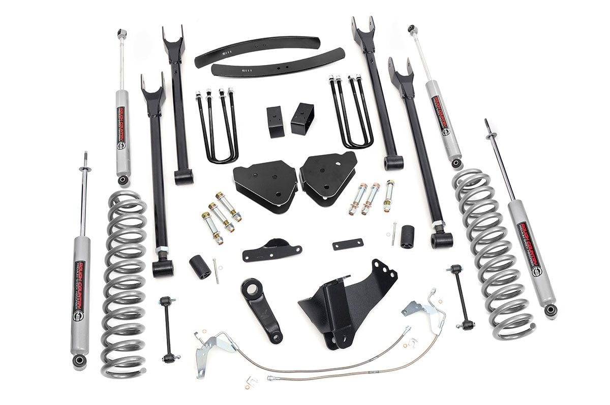 6 Inch Lift Kit | Diesel | 4 Link | Ford F-250/F-350 Super Duty 4WD (08-10) by Rough Country