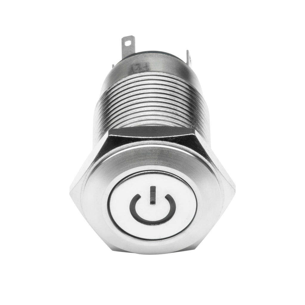 Pre-Wired Power Symbol On/Off Flush Mount LED Switch, Green by Oracle Lighting