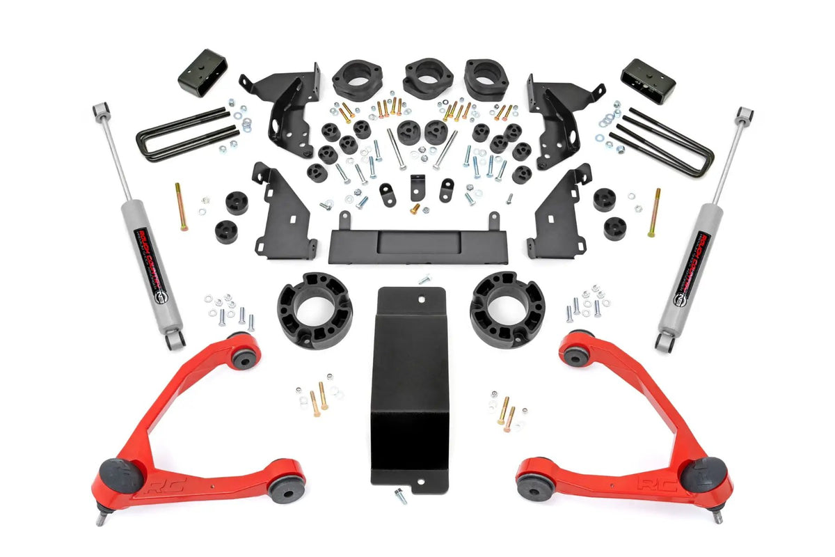 4.75 Inch Lift Kit | Combo | Red UCA | Chevy/GMC 1500 (14-15) by Rough Country
