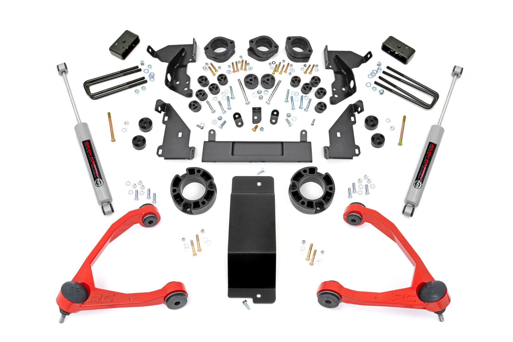 4.75 Inch Lift Kit | Combo | Red UCA | Chevy/GMC 1500 (14-15) by Rough Country