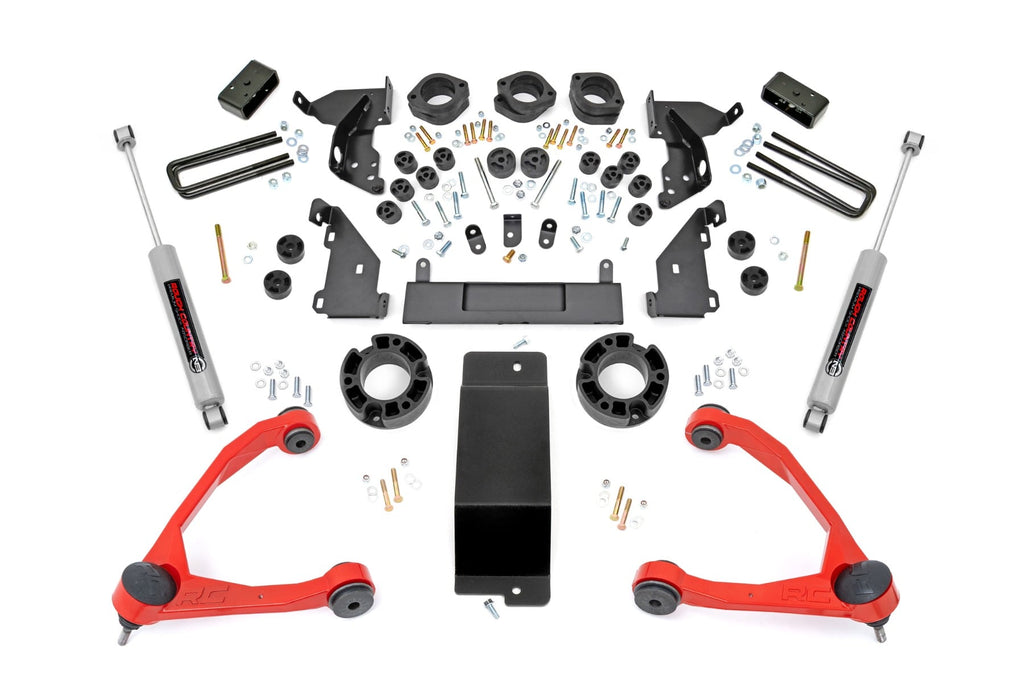 4.75 Inch Lift Kit | Red UCA | Combo | Chevy/GMC 1500 (14-15) by Rough Country