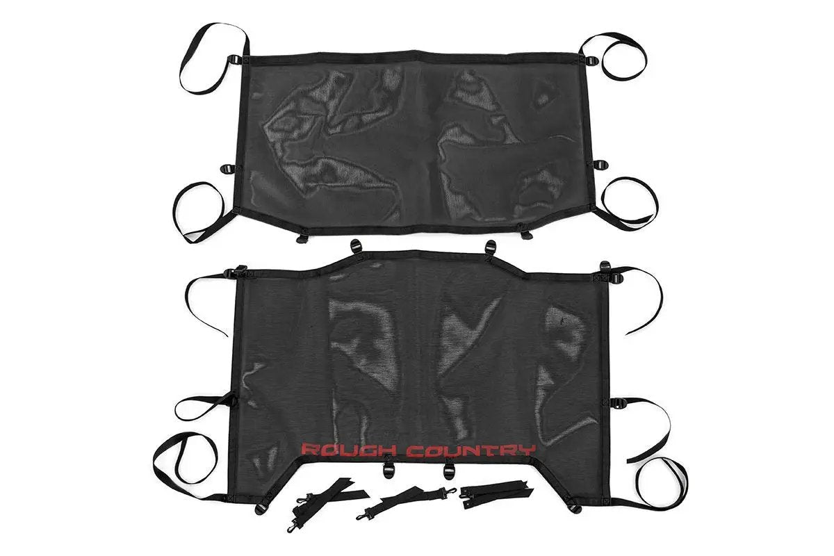 Mesh Bikini Top Plus | Black | Jeep Wrangler JL (21-23)/Wrangler Unlimited (18-23) by Rough Country