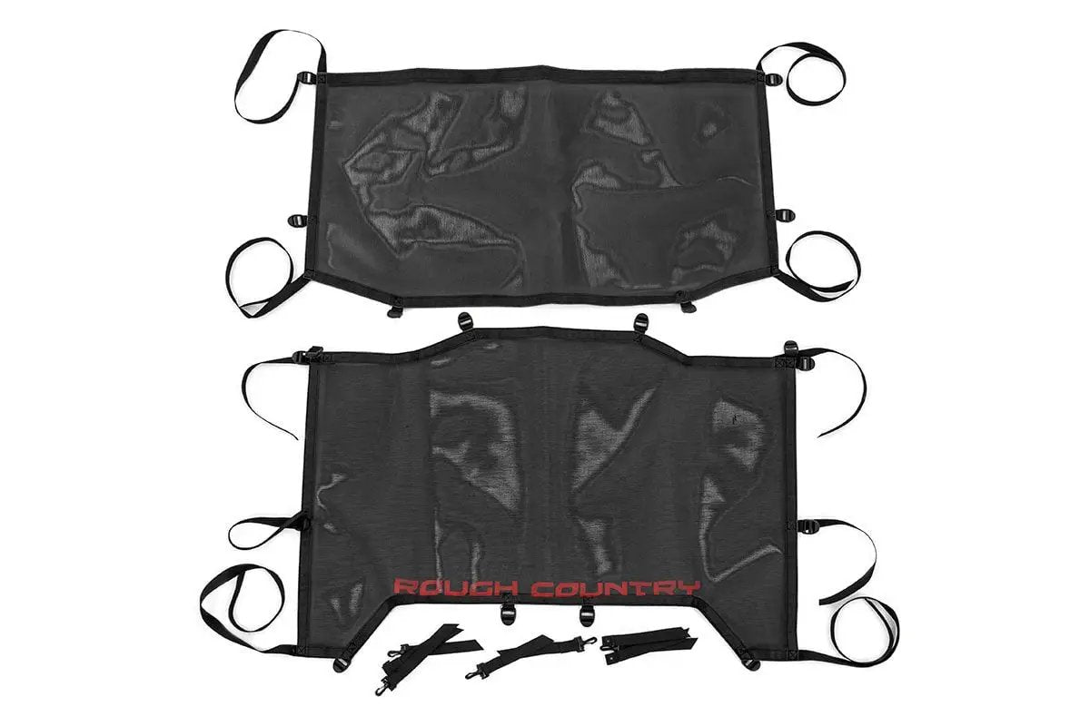 Mesh Bikini Top Plus | Black | Jeep Wrangler JL (21-23)/Wrangler Unlimited (18-23) by Rough Country