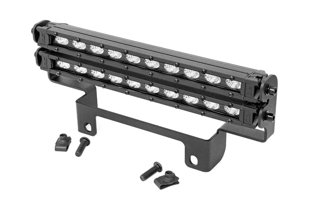 LED Light Kit | Bumper Mount | 10" Black Slimline Pair | Honda Pioneer 1000 by Rough Country