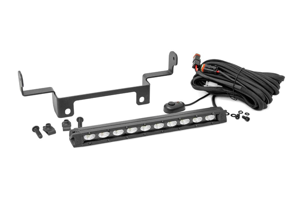 LED Light Kit | Bumper Mount | 10" Black Slimline | Honda Pioneer 1000 by Rough Country