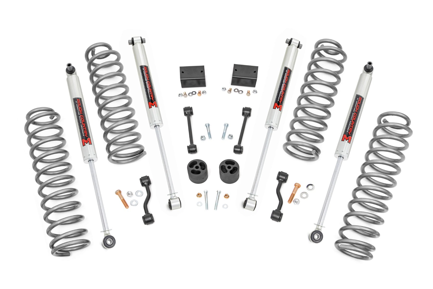 2.5 Inch Lift Kit | Coils | M1 | Jeep Wrangler Unlimited 4WD (2018-2023) by Rough Country
