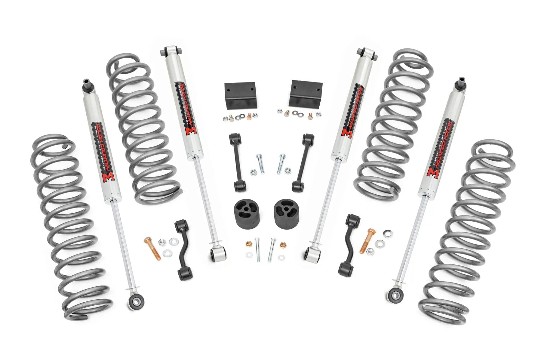 2.5 Inch Lift Kit | Coils | M1 | Jeep Wrangler Unlimited 4WD (2018-2023) by Rough Country