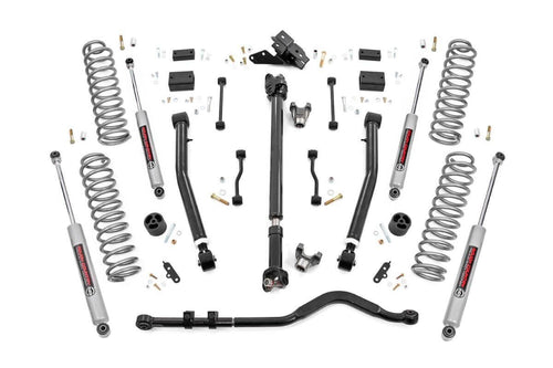 3.5 Inch Lift Kit | Adj LCA | FR D/S | Jeep Wrangler JL 4WD (2024-2026) by Rough Country