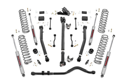3.5 Inch Lift Kit | Adj Lower | FR D/S | Jeep Wrangler Unlimited 4WD (24-26) by Rough Country