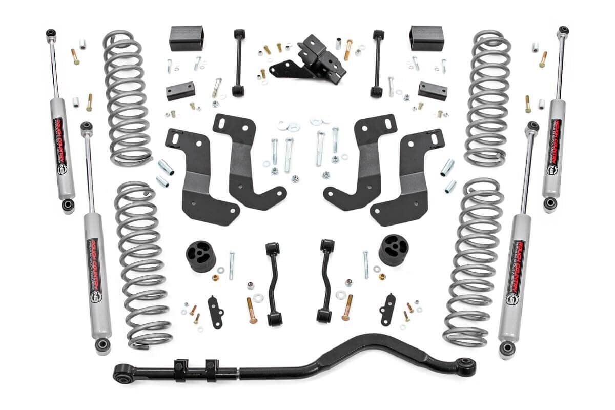 3.5 Inch Lift Kit | C/A Drop | 4-Door | Jeep Wrangler Unlimited 4WD (24-26) by Rough Country