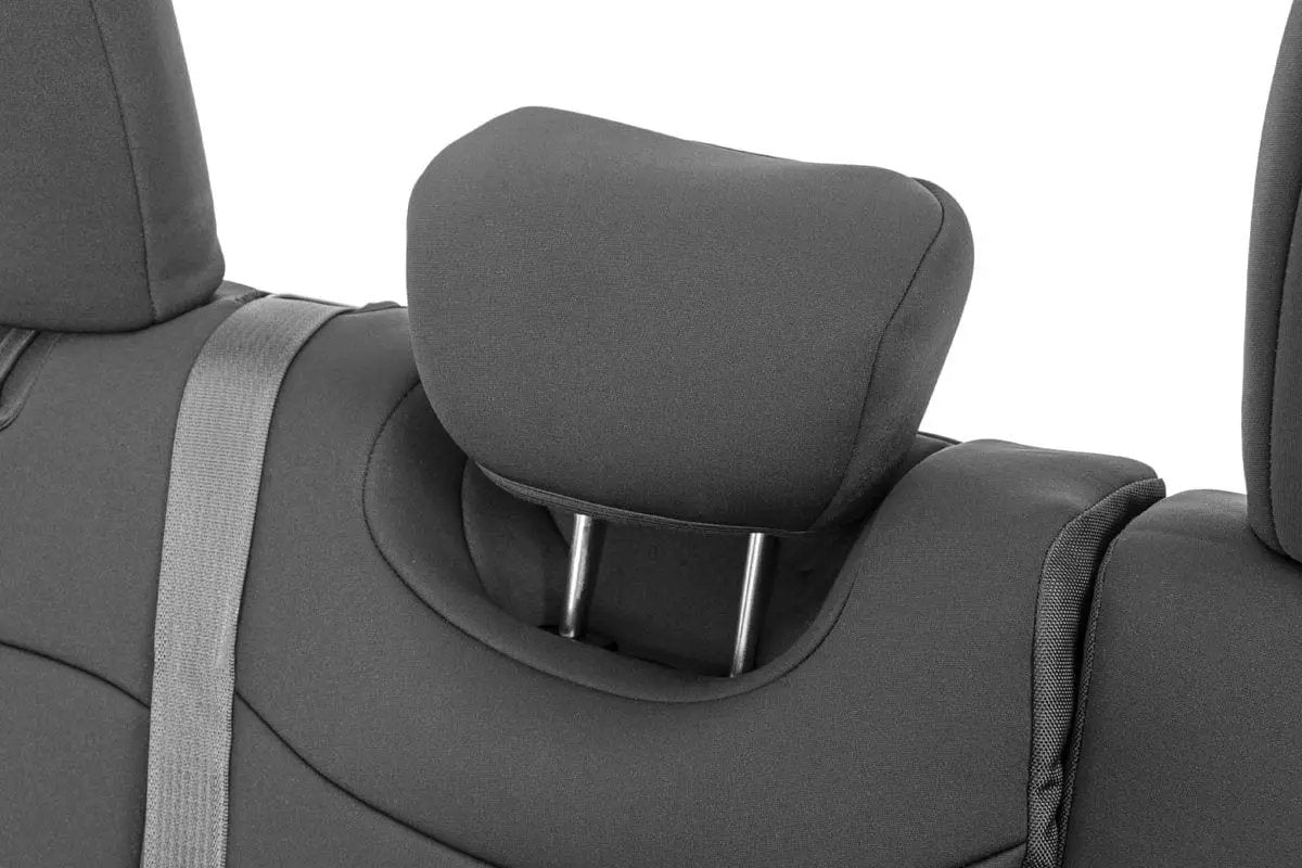 Seat Covers | Front and Rear | Jeep Wrangler Unlimited 4WD (2018-2026) by Rough Country