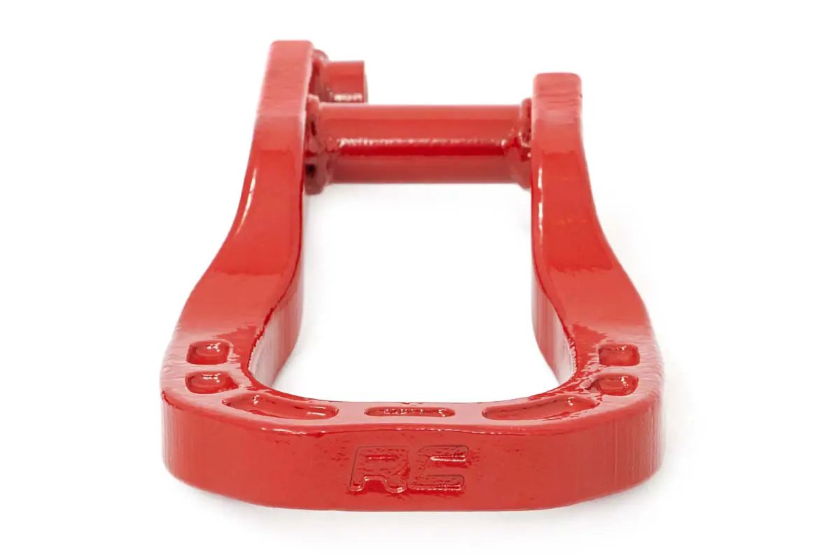 Tow Hooks | Forged | Red | Chevy Silverado 1500 2WD/4WD (2014-2018 & Classic) by Rough Country