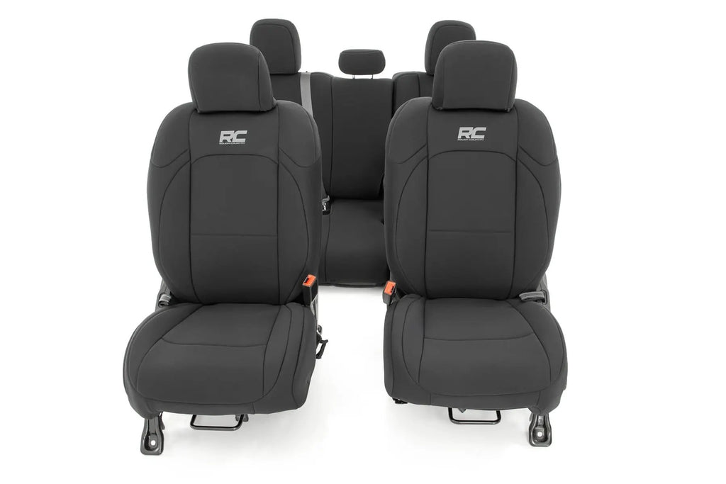 Seat Covers | Front and RR No Cup Holder | Jeep Gladiator JT 4WD (2020-2026) by Rough Country