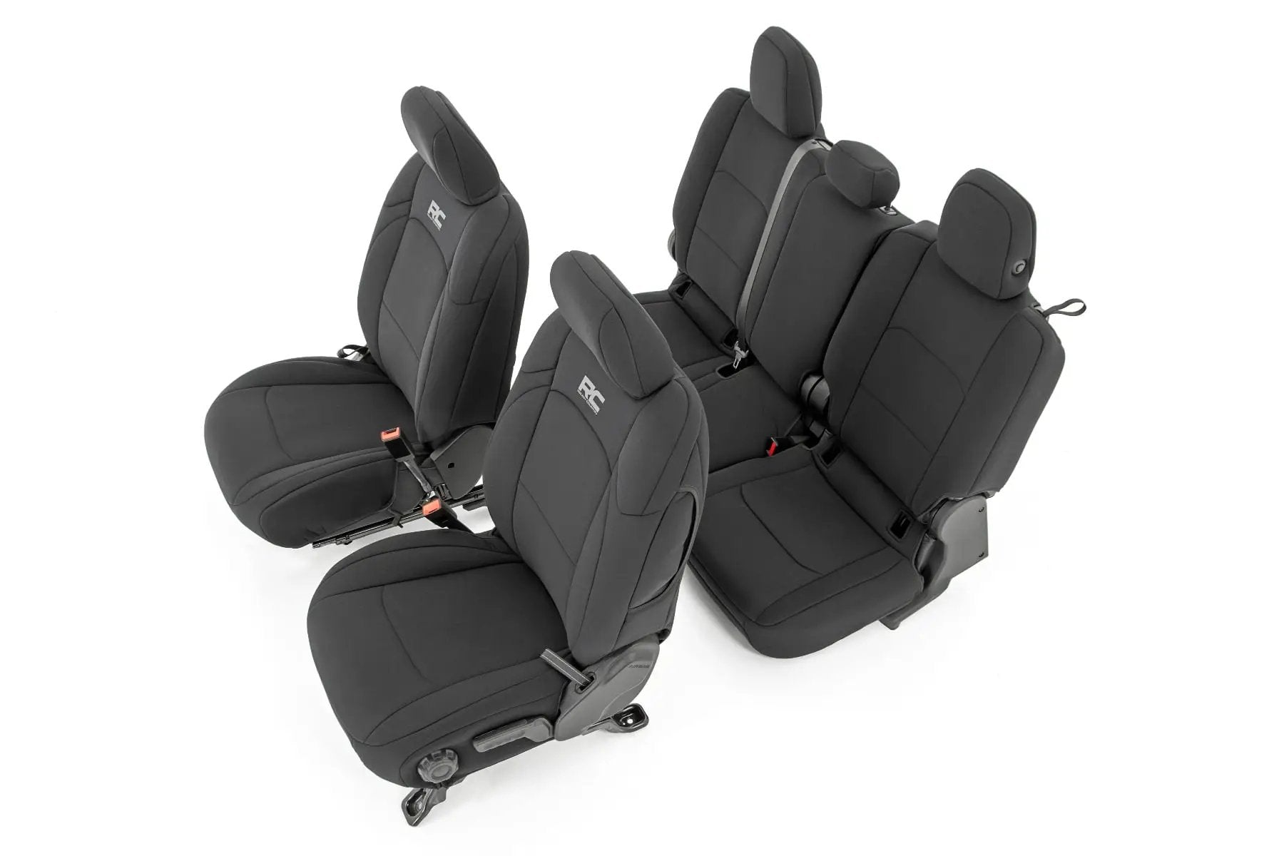 Seat Covers | Front and RR No Cup Holder | Jeep Gladiator JT 4WD (2020-2026) by Rough Country