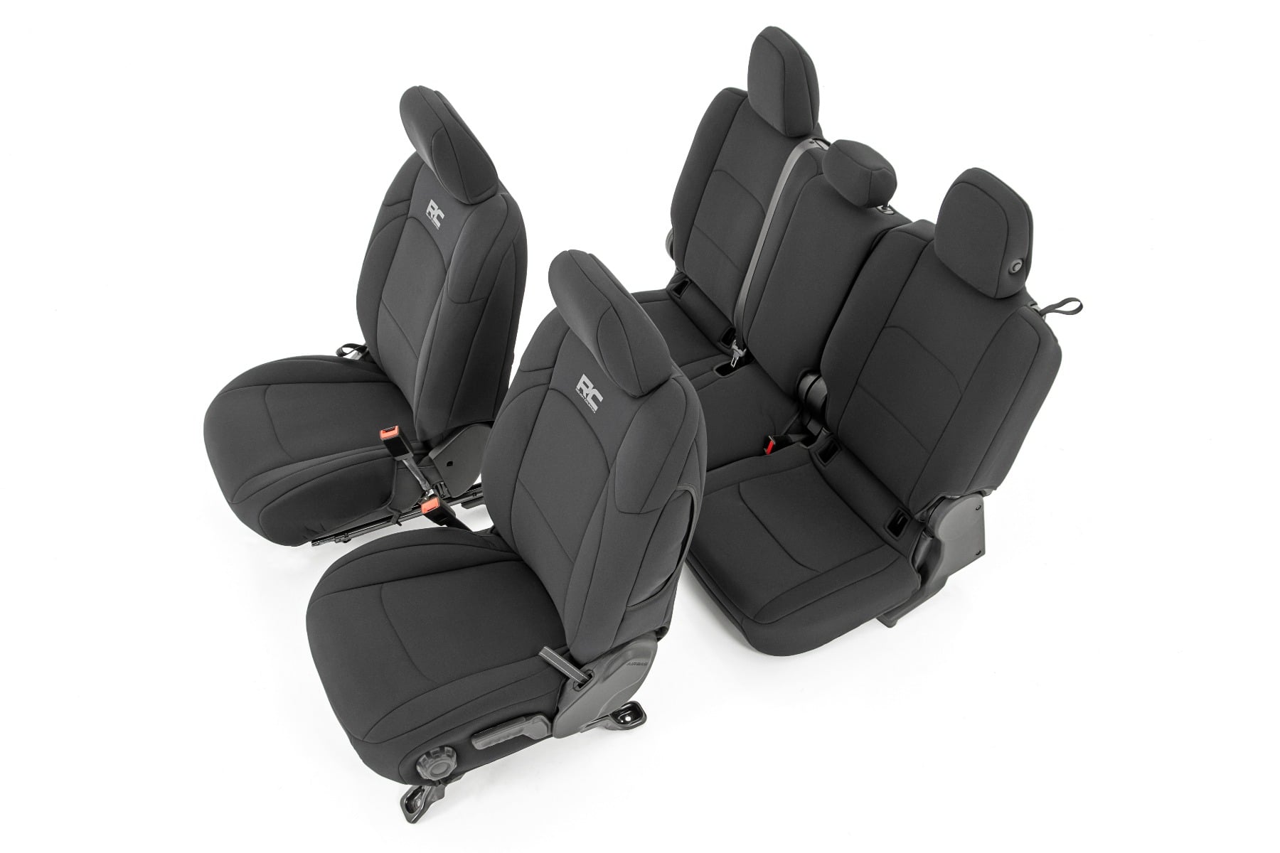 Seat Covers | Front and RR w/ Cup Holder | Jeep Gladiator JT 4WD (2020-2026) by Rough Country