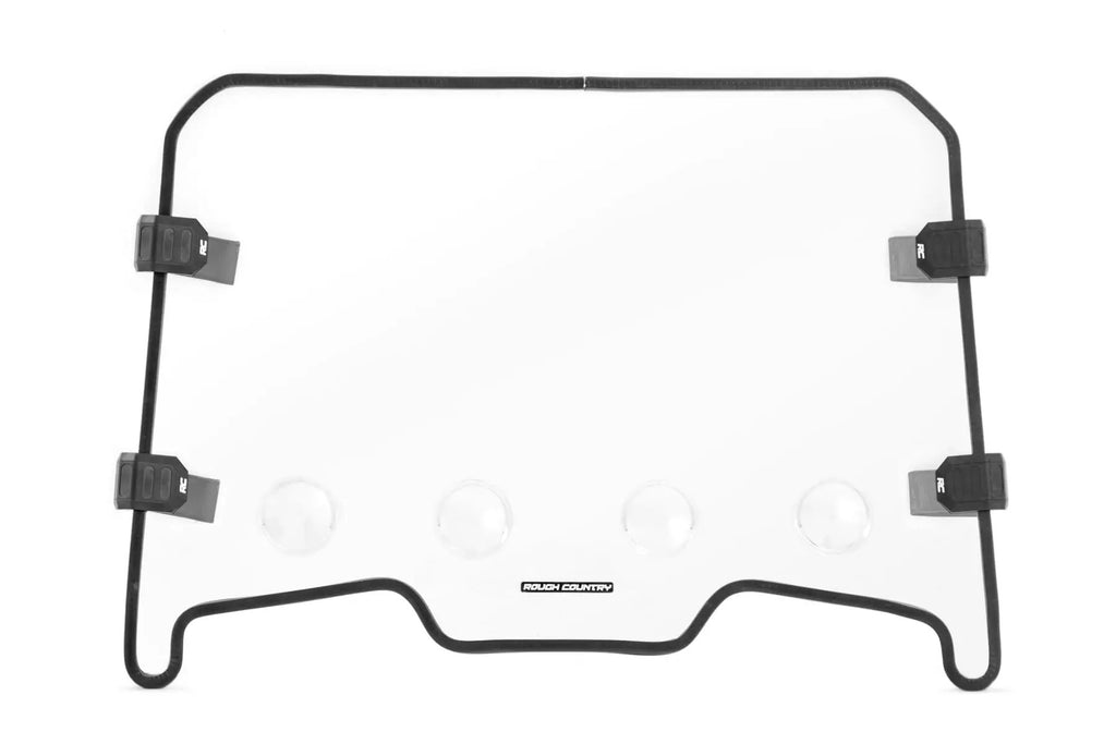 Vented Full Windshield | Scratch Resistant | Polaris RZR XP 1000 by Rough Country