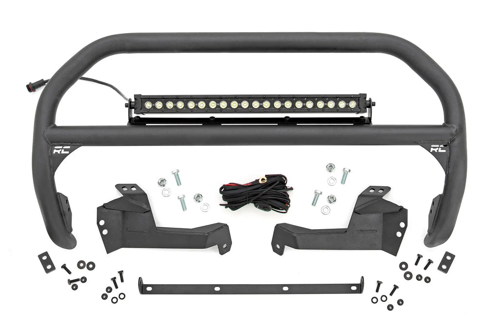 Nudge Bar | 20 Inch BLK DRL Single Row LED | Ford Bronco Sport 4WD (21-24) by Rough Country