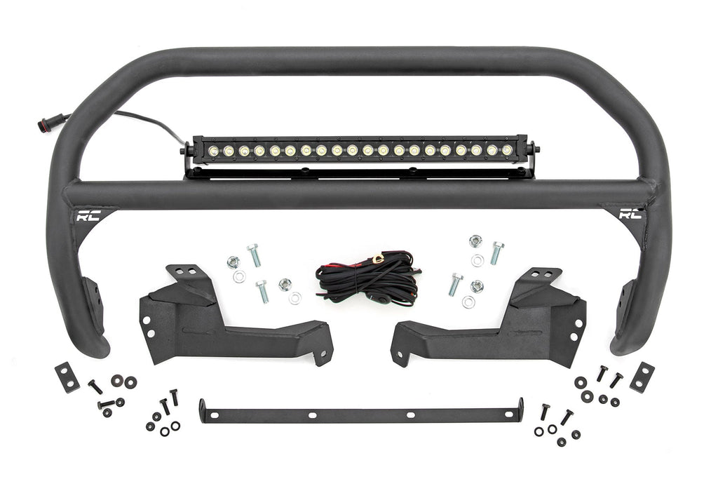 Nudge Bar | 20 Inch BLK DRL Single Row LED | Ford Bronco Sport 4WD (21-24) by Rough Country