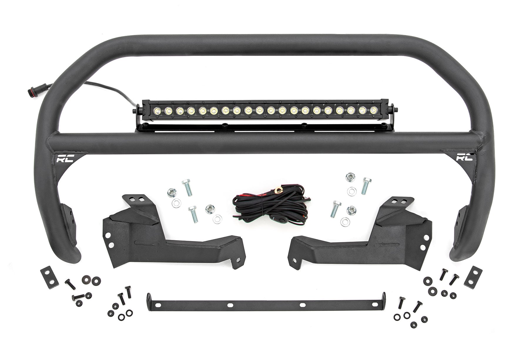 Nudge Bar | 20 Inch BLK DRL Single Row LED | Ford Bronco Sport 4WD (21-24) by Rough Country