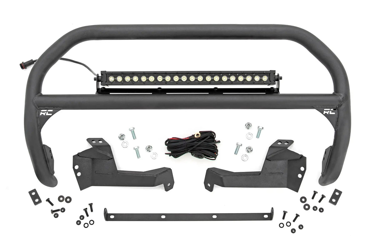 Nudge Bar | 20 Inch BLK DRL Single Row LED | Ford Bronco Sport 4WD (21-24) by Rough Country