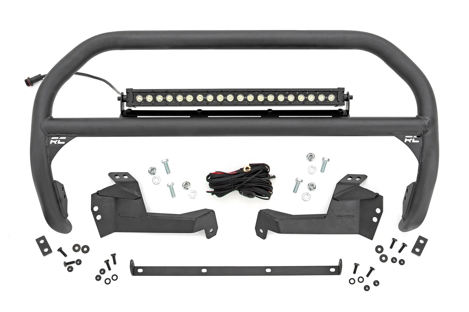 Nudge Bar | 20 Inch BLK DRL Single Row LED | Ford Bronco Sport 4WD (21-24) by Rough Country