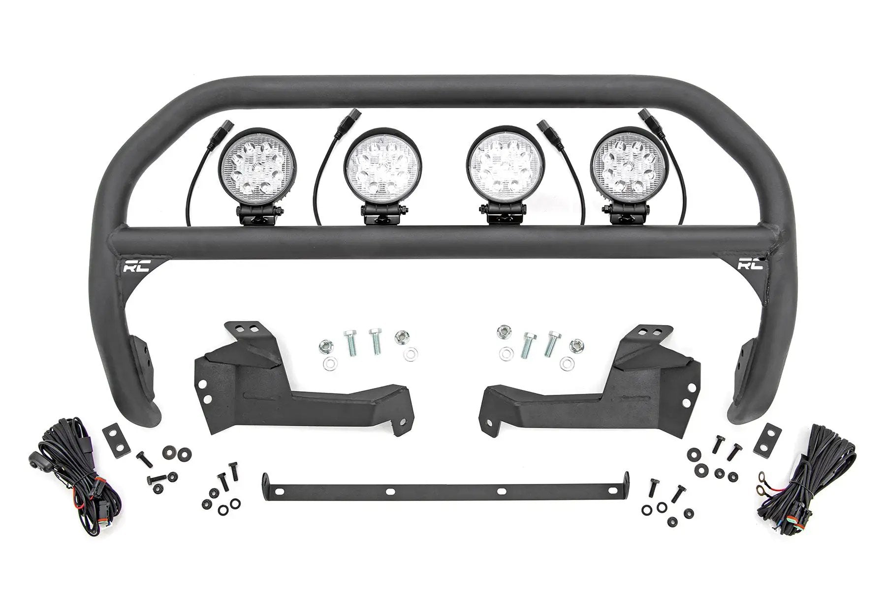 Nudge Bar | 4 Inch Round Led (x4) | Ford Bronco Sport 4WD (2021-2024) by Rough Country