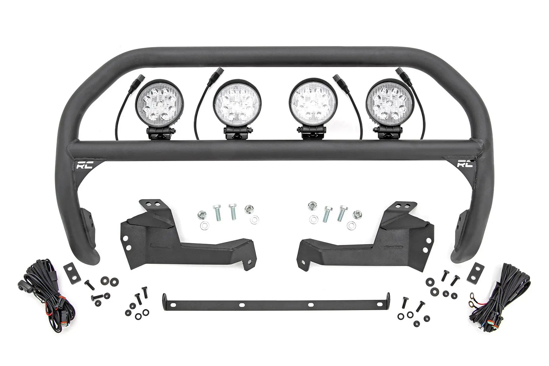 Nudge Bar | 4 Inch Round Led (x4) | Ford Bronco Sport 4WD (2021-2024) by Rough Country