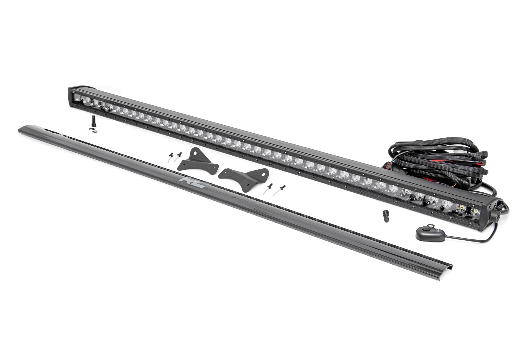 LED Light Kit | Roof Rack Mount | 40" Black Single Row | Ford Bronco Sport (21-26) by Rough Country