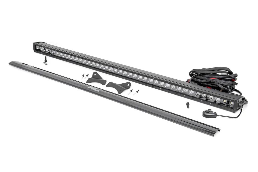 LED Light Kit | Roof Rack Mount | 40" Black Single Row | Ford Bronco Sport (21-26) by Rough Country