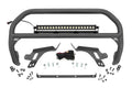 Nudge Bar | w/ Tow Hooks | 20 Inch Black Single Row LED | Ford Bronco Sport (21-24) by Rough Country