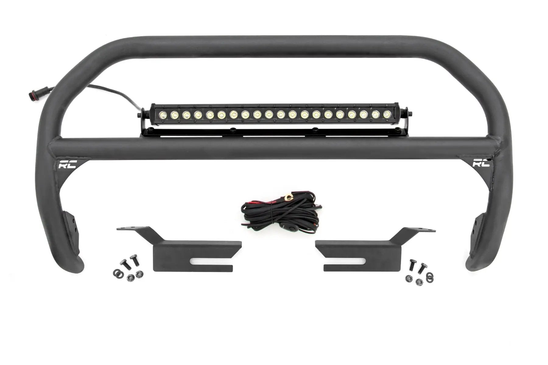 Nudge Bar | 20 Inch Black Single Row LED | Ford Bronco 4WD (2021-2026) by Rough Country