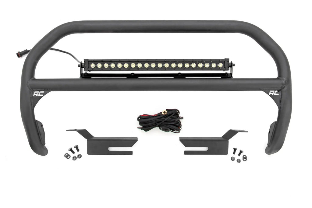 Nudge Bar | 20 Inch BLK DRL Single Row LED | Ford Bronco 4WD (2021-2026) by Rough Country