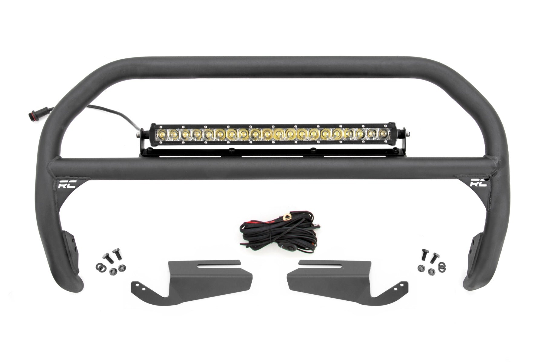 Nudge Bar | 20 Inch Chrome Single Row LED | OE Modular Steel | Ford Bronco (21-26) by Rough Country