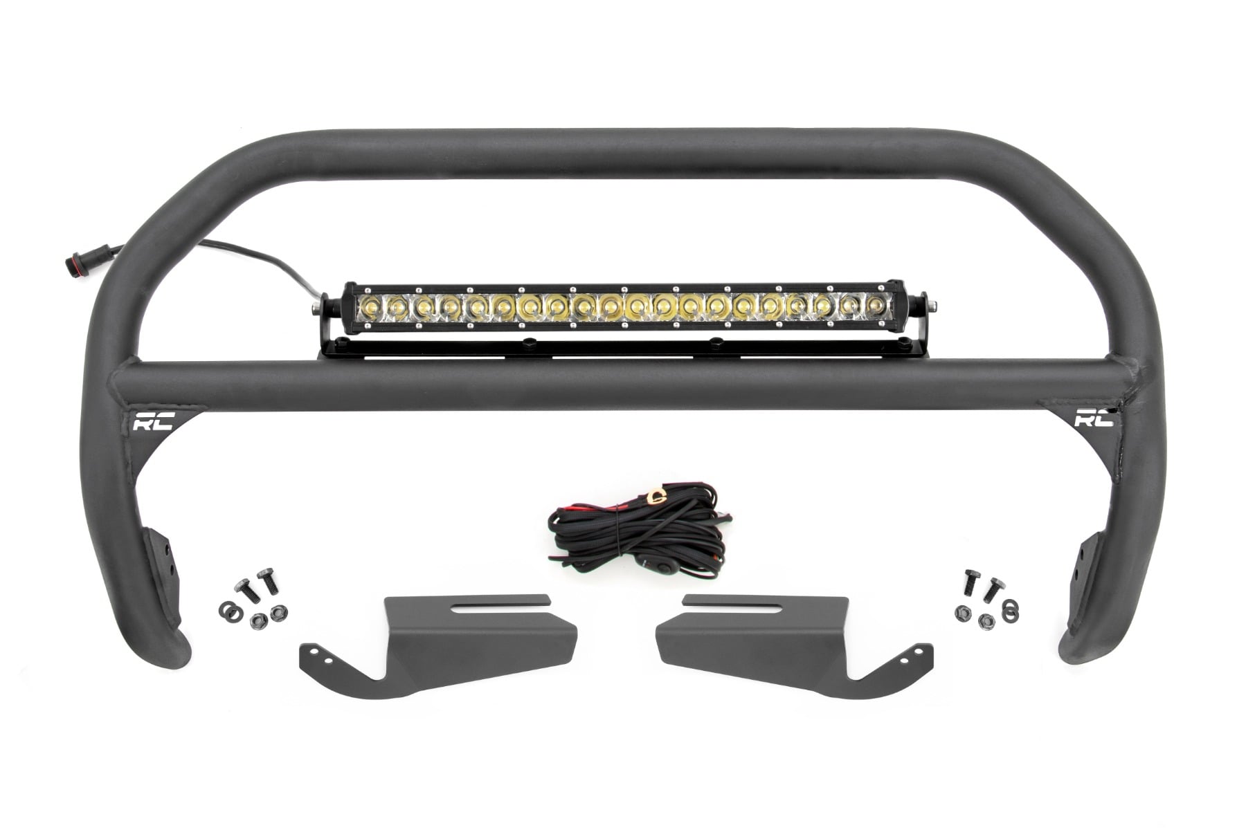 Nudge Bar | 20 Inch Chrome Single Row LED | OE Modular Steel | Ford Bronco (21-26) by Rough Country