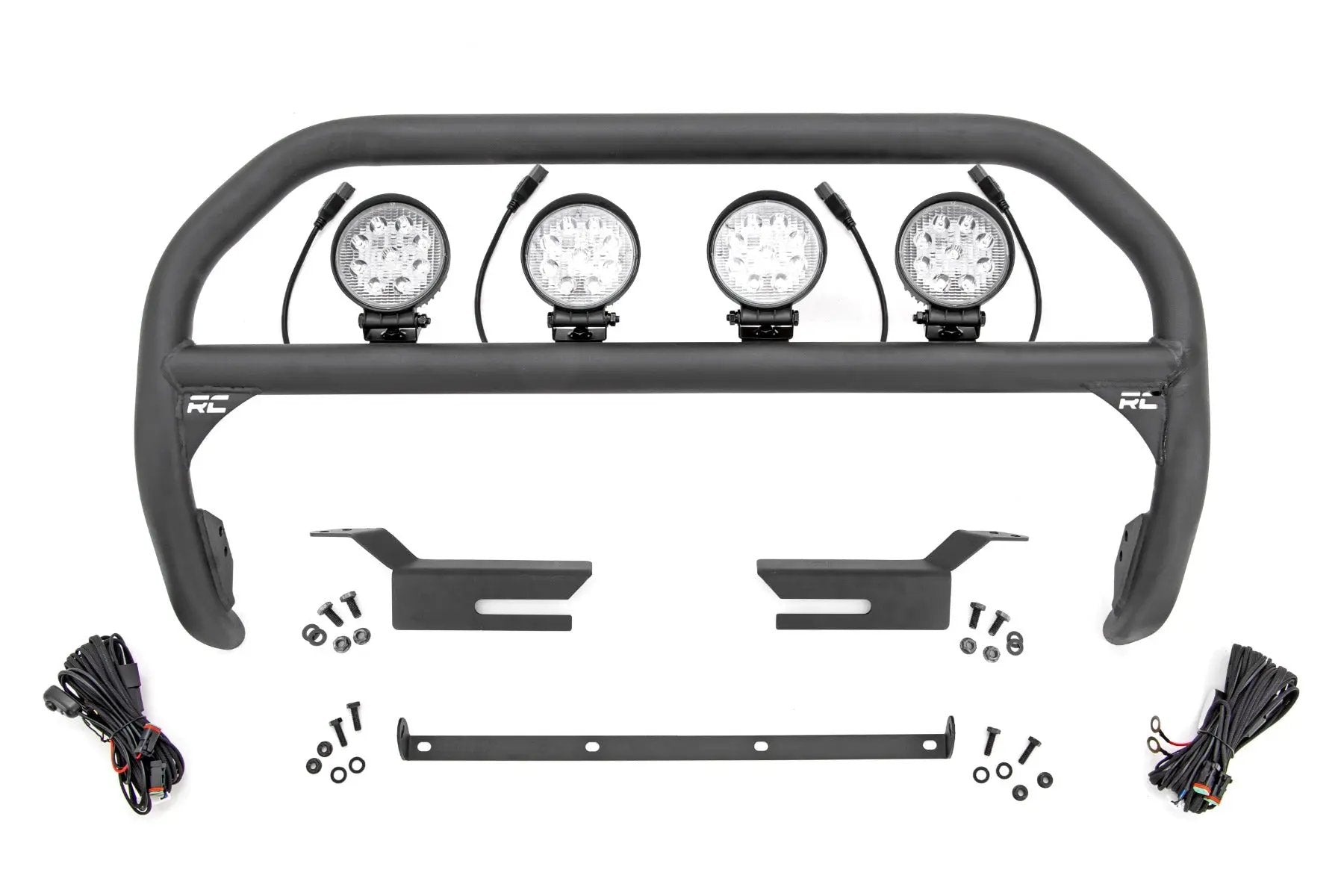 Nudge Bar | 4 Inch Round Led (x4) | Ford Bronco 4WD (2021-2026) by Rough Country