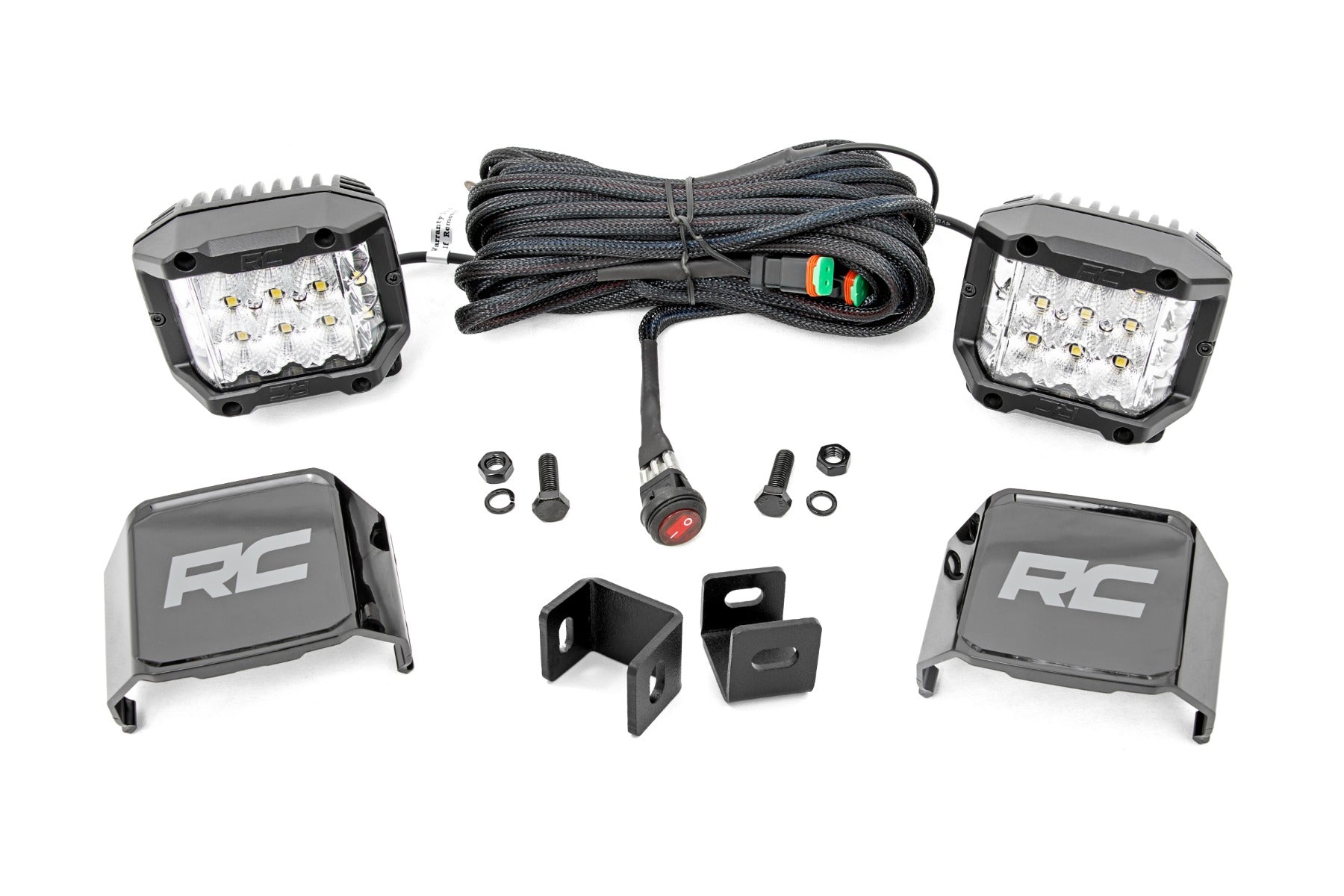 LED Light Kit | Ditch Mount | 3" OSRAM | Wide | Toyota Tundra 2WD/4WD (22-26) by Rough Country