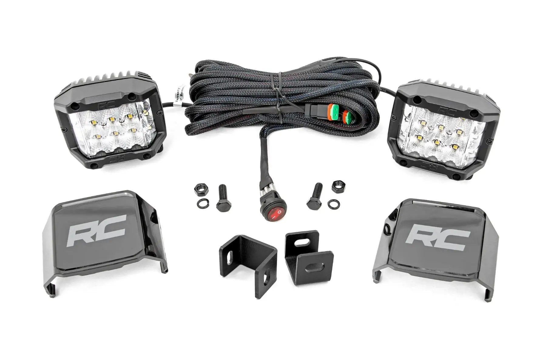 LED Light Kit | Ditch Mount | 3" OSRAM | Wide | Toyota Tundra 2WD/4WD (22-26) by Rough Country