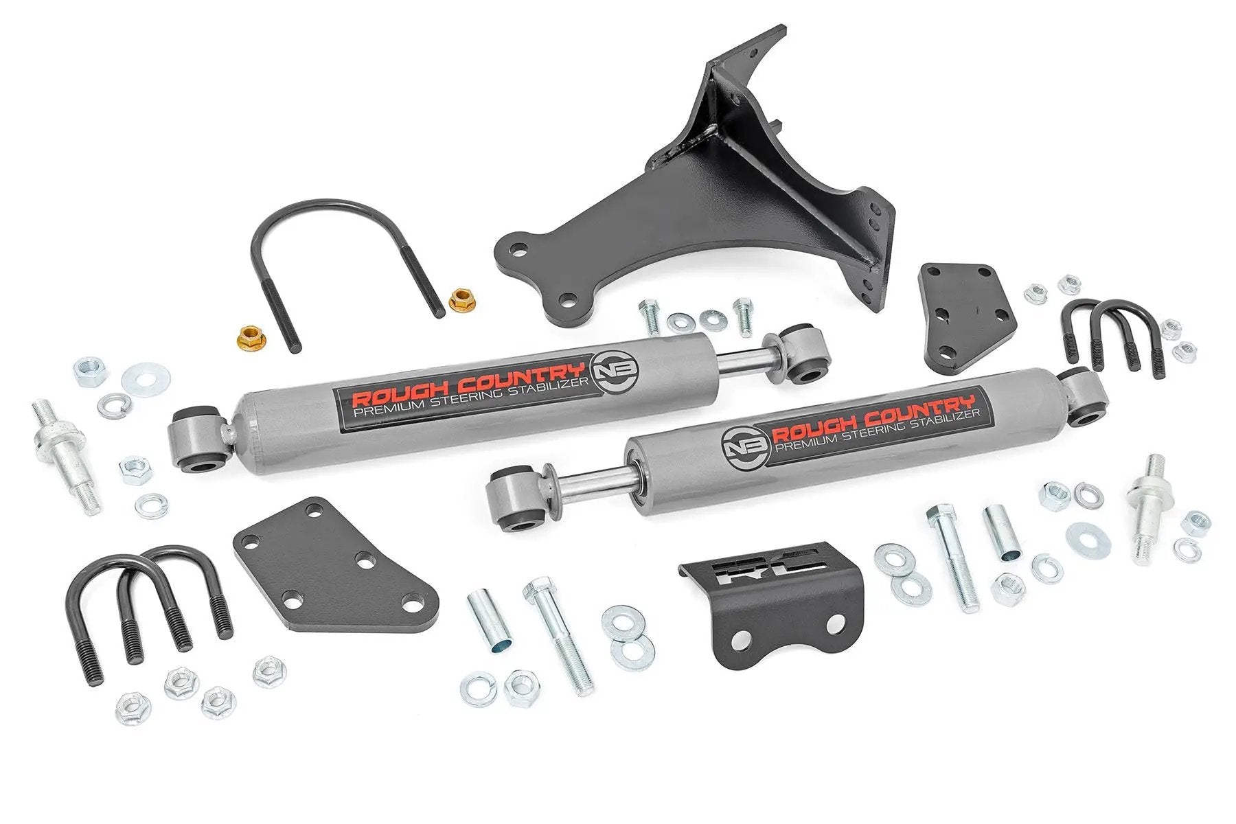 N3 Steering Stabilizer | Dual | 2-8 Inch Lift | Ford F-250/F-350 Super Duty (05-24) by Rough Country