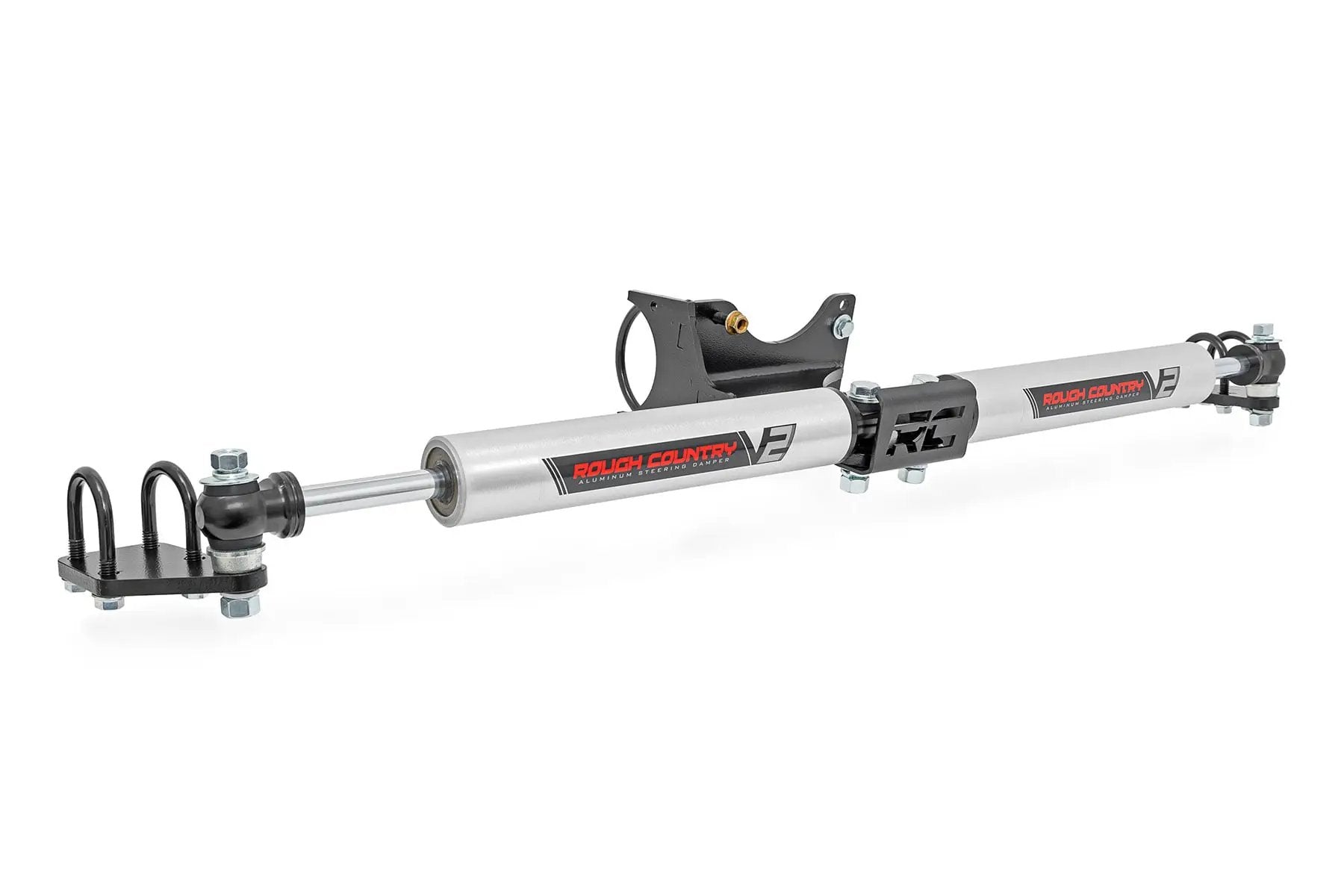 V2 Steering Stabilizer | Dual | 2-8 Inch Lift | Ford F-250/F-350 Super Duty (05-26) by Rough Country