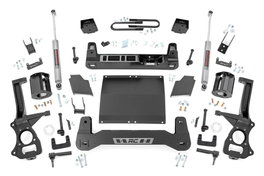 6 Inch Lift Kit | Mono Leaf Rear | Diesel | Chevy Silverado 1500 4WD (22-24) by Rough Country