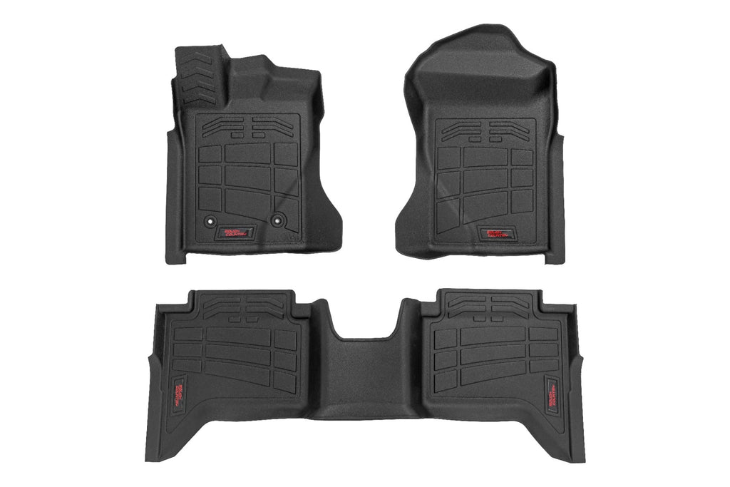 Sure-Fit Floor Mats | Front & Rear | Crew | Ford Ranger 2WD/4WD (2024-2026) by Rough Country