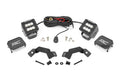 LED Light Kit | Ditch Mount | 2" Black Pair | Flood | Toyota Land Cruiser (24-26) by Rough Country