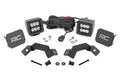 LED Light Kit | Ditch Mount | 2" Black Pair | Spot | Toyota Land Cruiser (24-26) by Rough Country