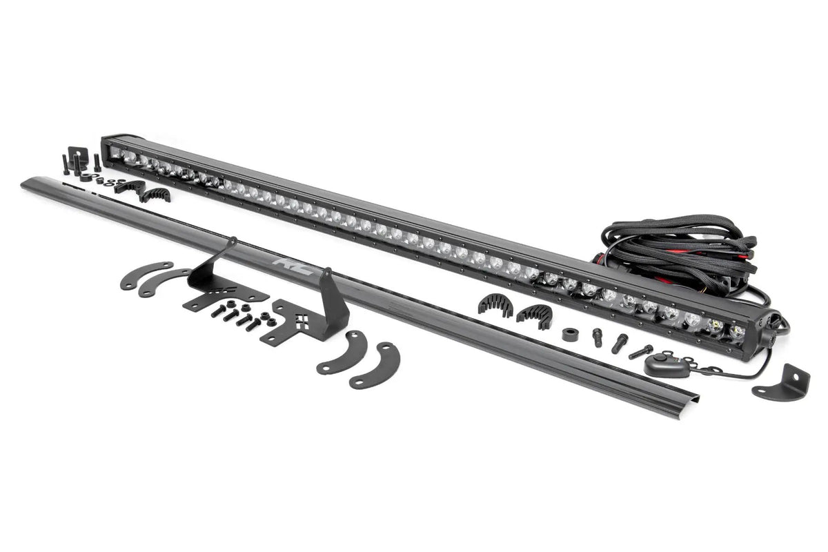 LED Light Kit | Front Mount | 40" Black-Series Single Row | Polaris RZR XP 4 1000 (2024) by Rough Country