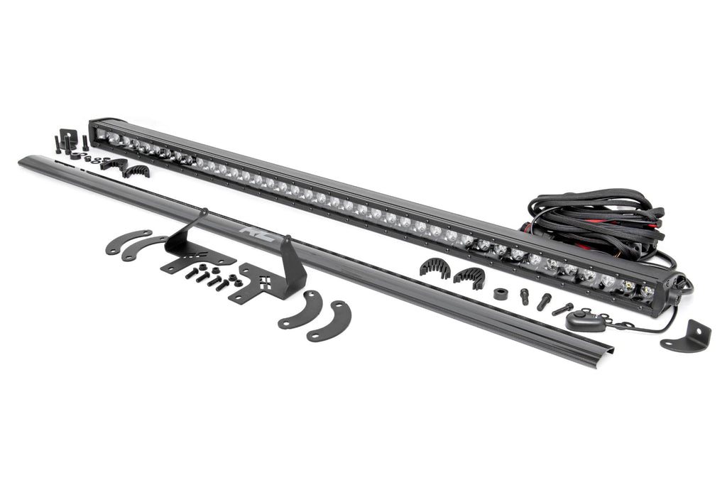 LED Light Kit | Front Mount | 40" Black-Series Single Row | Polaris RZR XP 4 1000 (2024) by Rough Country