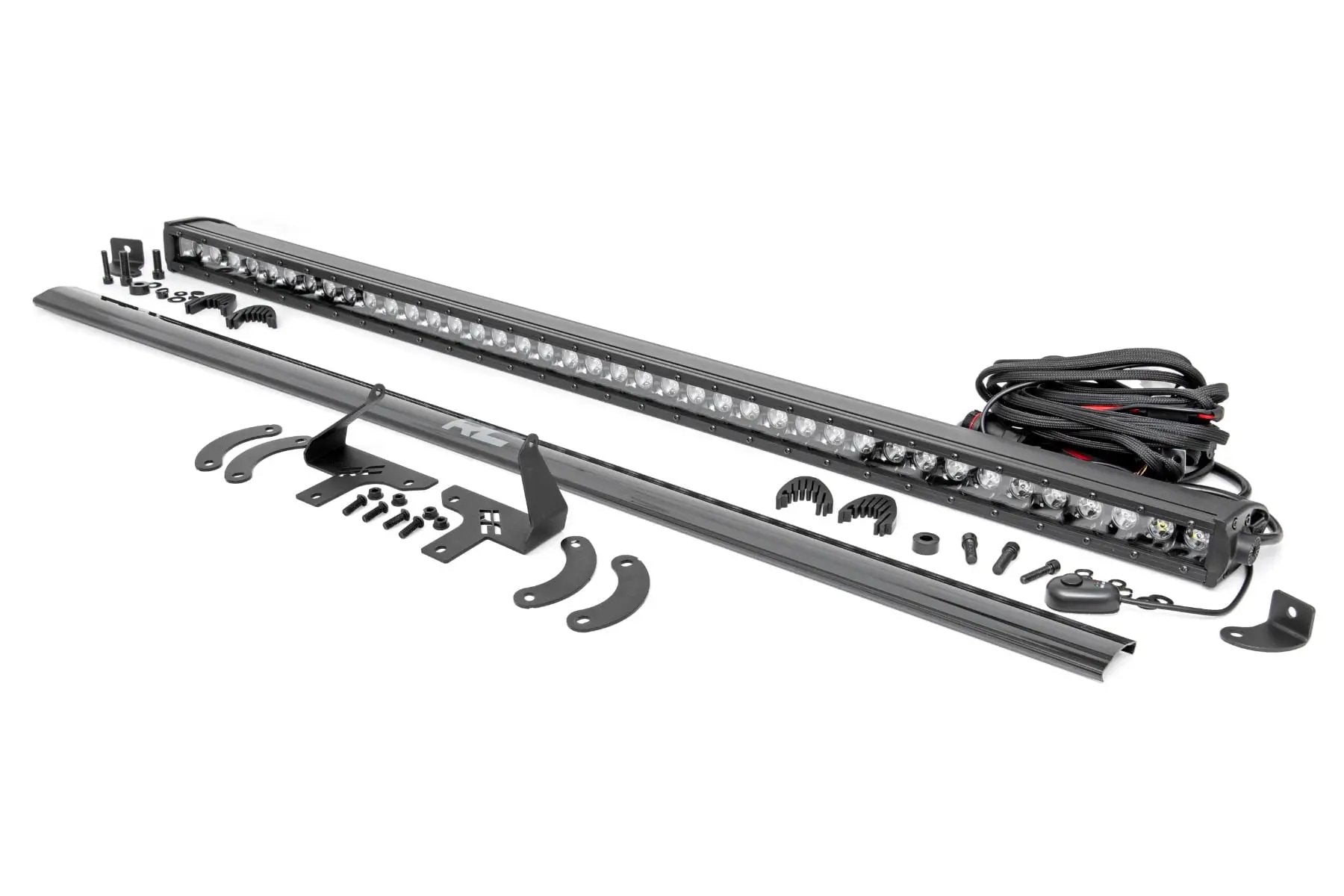 LED Light Kit | Front Mount | 40" Black-Series Single Row | Polaris RZR XP 4 1000 (2024) by Rough Country