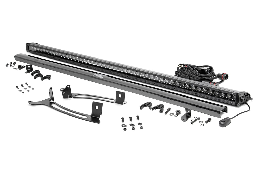 50" Single Row Light Mount | Front | Black Series | Polaris XPEDITION ADV 5 by Rough Country