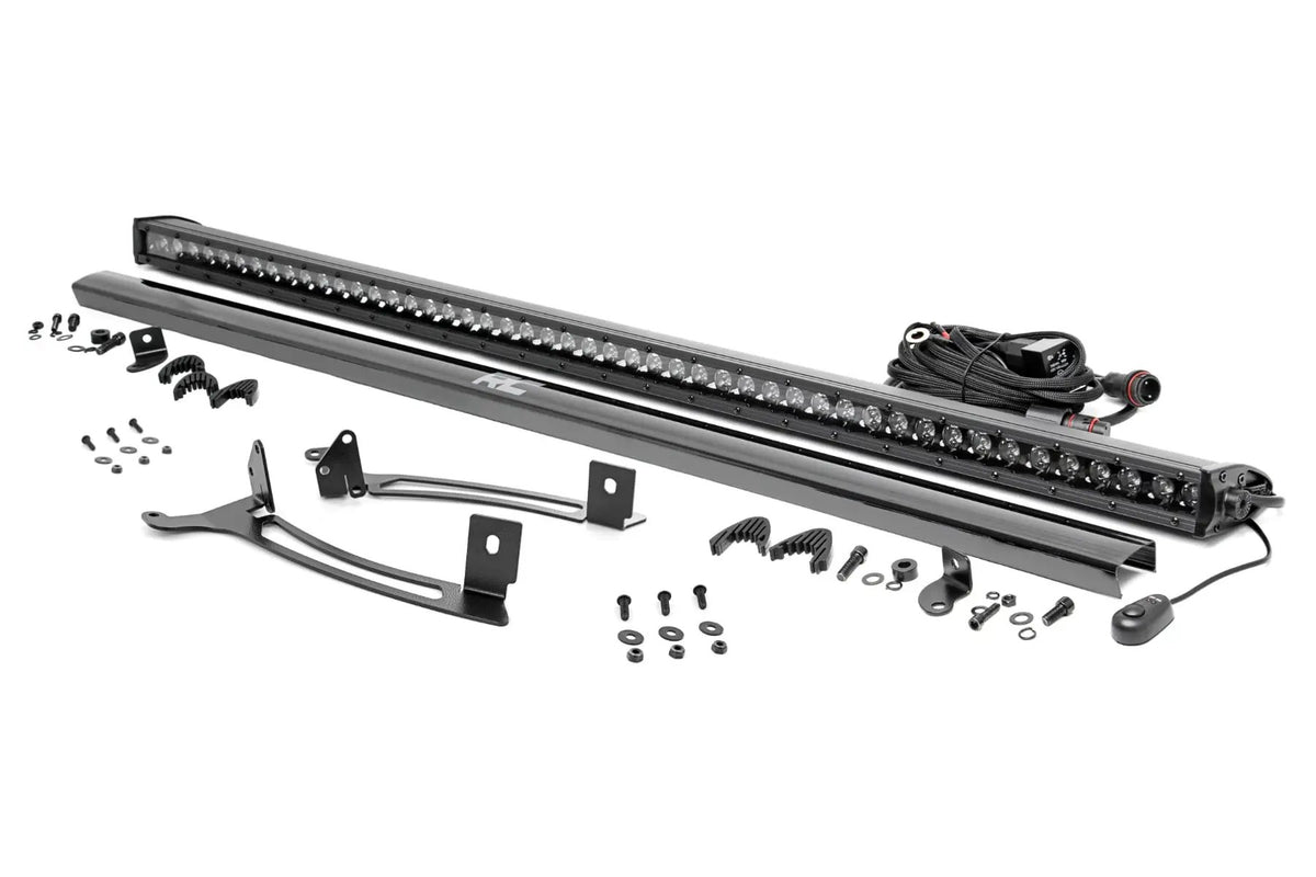 50" Single Row Light Mount | Front | Black Series | Polaris XPEDITION ADV 5 by Rough Country