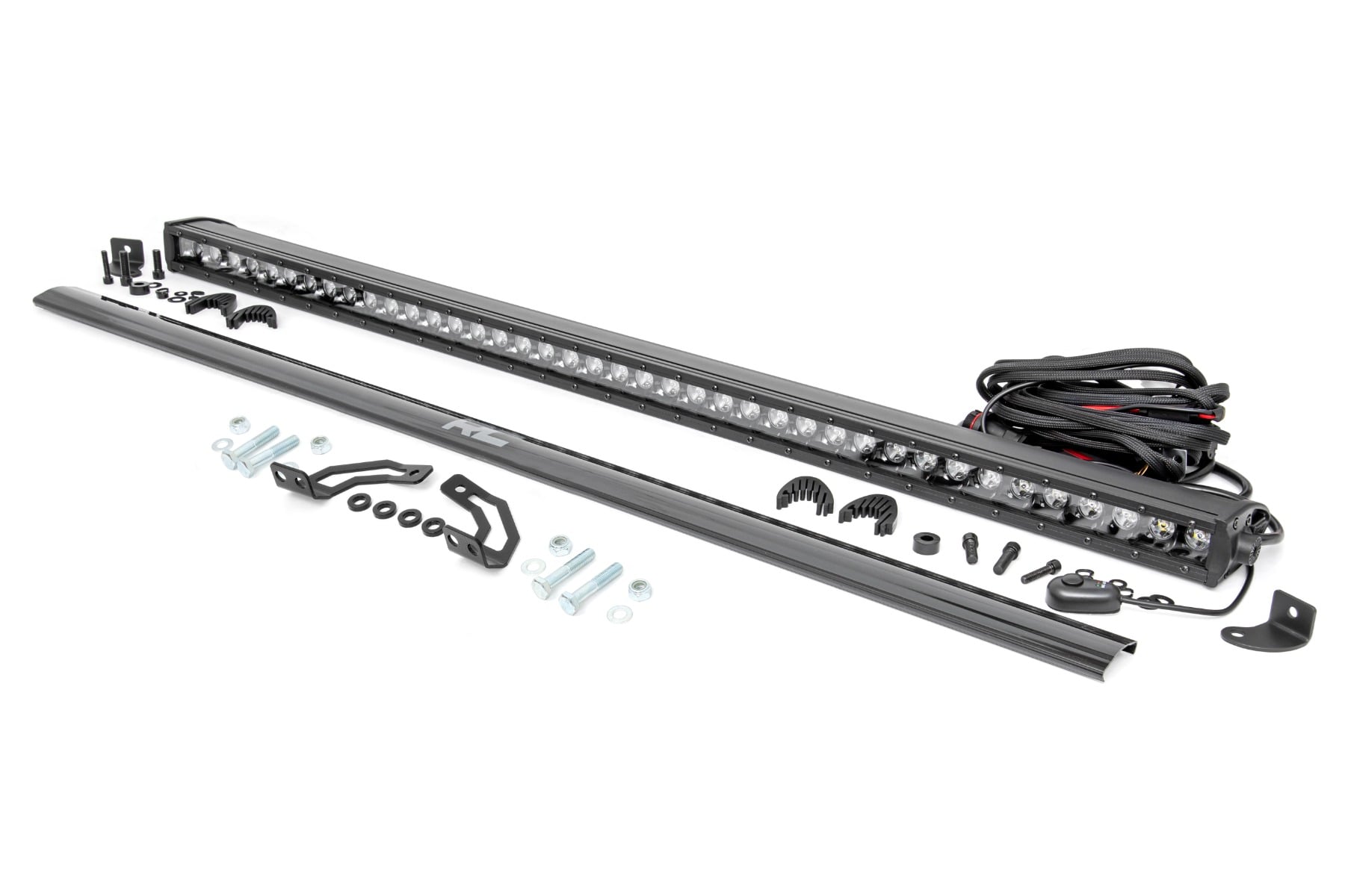 LED Light Kit | Rear Mount | 40" Black Single Row | Polaris RZR 1000XP4 (2024) by Rough Country